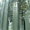 Thiết bị làm giàu urani tại nhà máy hạt nhân Nataz, cách thủ đô Tehran khoảng 300km về phía nam. (Ảnh: AFP/TTXVN)