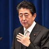 Thủ tướng Nhật Bản Shinzo Abe phát biểu trong cuộc họp báo sau cuộc họp nội các tại Tokyo ngày 11/9/2019. (Ảnh: AFP/TTXVN)