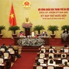 Chủ tịch HĐNĐ Thành phố Hà Nội Nguyễn Thị Bích Ngọc phát biểu. (Ảnh: Lâm Khánh/TTXVN)
