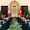 Phiên Tham khảo chính trị thường niên cấp Thứ trưởng Ngoại giao lần thứ 8 giữa Việt Nam-Myanmar. (Ảnh: Lâm Khánh/TTXVN)