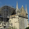 Nhà thờ Đức Bà Paris đang được tu sửa sau vụ hỏa hoạn. (Ảnh: AFP/TTXVN)