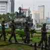 Binh sỹ Indonesia tuần tra tại Jakarta. (Ảnh: AFP/TTXVN)