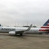 Máy bay của hãng hàng không American Airlines tại sân bay ở Charlotte, Bắc Carolina, Mỹ. (Ảnh: AFP/TTXVN)