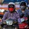 Tình trạng ô nhiễm khói bụi tại Hà Nội. (Ảnh: TTXVN)