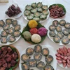 Những món ngon đặc sắc của đồng bào Thái vùng Mường Lò dịp Tết.( Ảnh: Việt Dũng/TTXVN)