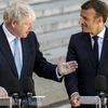 Thủ tướng Anh Boris Johnson (trái) và Tổng thống Pháp Emmanuel Macron. (Nguồn: AFP)