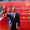 Đại sứ Nguyễn Hoài Dương phát biểu tại buổi lễ. (Ảnh: Việt Hùng/Vietnam+)