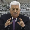 Tổng thống Palestine Mahmoud Abbas phát biểu tại một cuộc họp ở thành phố Ramallah, Bờ Tây. (Ảnh: AFP/TTXVN)