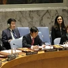 Đại sứ Đặng Đình Quý, Trưởng Phái đoàn Đại diện Thường trực Việt Nam tại Liên hợp quốc, phát biểu tại phiên thảo luận. (Ảnh: TTXVN)