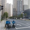 Đường phố ở 'tâm dịch' Vũ Hán những ngày mùa Đông này hầu như vắng lặng. (Ảnh: THX/TTXVN)
