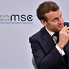 Tổng thống Pháp Emmanuel Macron tại Hội nghị An ninh Munich 2020. (Nguồn: EPA)