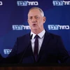 Lãnh đạo đảng Xanh-Trắng tại Israel, ông Benny Gantz trong bài phát biểu ở thành phố Ramat Gan. (Ảnh: THX/TTXVN)