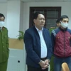 Ông Nguyễn Ngọc Đính bị công an Thanh Hóa bắt giữ. (Ảnh: Trịnh Duy Hưng/TTXVN)