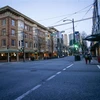 Cảnh vắng vẻ trên đường phố tại Vancouver, Canada, trong bối cảnh dịch COVID-19 lan rộng. (Ảnh: THX/TTXVN)