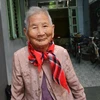 Mẹ Việt Nam anh hùng Lê Thị Chi, người đã ủng hộ tiền cho công tác phòng, chống dịch COVID-19. (Ảnh: Văn Dũng/TTXVN) 