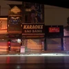 Quán karaoke Sao Băng, đường Minh Khai, phường Đông Ngàn, thị xã Từ Sơn. (Ảnh: Thanh Thương/TTXVN)