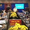 Ông Bùi Hữu Toàn, Phó trưởng Ban Tuyên giáo Tỉnh ủy Bình Dương, phát biểu tại họp báo. (Ảnh : Nguyễn Văn Việt/TTXVN)