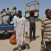 Người dân tại thị trấn Malam Fatori, Nigeria, gần biên giới với Niger và CH Chad. (Ảnh: AFP/TTXVN)