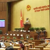 Kết quả miễn nhiệm chức vụ Ủy viên Ủy ban Thường vụ Quốc hội đối với bà Nguyễn Thanh Hải. (Ảnh: Doãn Tấn/TTXVN)