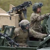 Binh sỹ Mỹ tham gia một cuộc tập trận tại Grafenwoehr, miền nam Đức. (Ảnh: AFP/TTXVN)