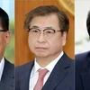 Từ trái sang: ông Park Jie-won - Giám đốc NIS, ông Suh Hoon - Giám đốc An ninh Quốc gia của Hàn Quốc - và ông Lee In-young - Bộ trưởng Thống nhất. (Nguồn: Yonhap)