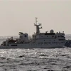 Tàu hải giám Haijian 8002 của Trung Quốc tuần tra gần quần đảo tranh chấp với Nhật Bản trên biển Hoa Đông. (Ảnh: AFP/TTXVN)