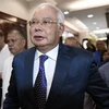 Cựu Thủ tướng Malaysia Najib Razak tới Tòa án Tối cao Kuala Lumpur ngày 19/8/2019. (Ảnh: AFP/TTXVN)