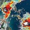 Hình ảnh vệ tinh của hai cơn bão Marco và Laura. (Nguồn: CNN)