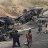 Hiện trường một vụ tai nạn tại Pakistan. (Nguồn: nation.com.pk)