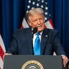 Tổng thống Mỹ Donald Trump phát biểu tại Đại hội Toàn quốc đảng Cộng hòa ở thành phố Charlotte, Bắc Carolina, Mỹ. (Ảnh: AFP/ TTXVN)
