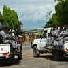 Lực lượng an ninh Burundi được triển khai tới hiện trường một vụ tấn công ở Bujumbura. (Ảnh: AFP/TTXVN)