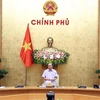 Thủ tướng Nguyễn Xuân Phúc, Chủ tịch Ủy ban Quốc gia về Chính phủ điện tử, phát biểu. (Ảnh: Thống Nhất/TTXVN)