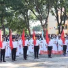 Học sinh lớp 10 trường THPT Nguyễn Du tại lễ khai giảng năm học mới 2020-2021. Ảnh minh họa. (Nguồn: Báo Bình Phước)