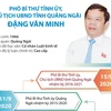 Phó Bí thư Tỉnh ủy, Chủ tịch UBND tỉnh Quảng Ngãi Đặng Văn Minh