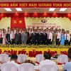 Đại hội đại biểu Đảng bộ huyện Trần Văn Thời (Cà Mau) khóa XIV. (Ảnh: Kim Há/TTXVN)