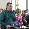 Bị cáo Nguyễn Thanh Tâm tại phiên tòa. (Ảnh: Nguyễn Thanh/TTXVN)