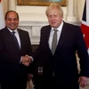 Tổng thống Ai Cập Abdel-Fattah al-Sisi và Thủ tướng Anh Boris Johnson. (Nguồn: AFP)