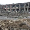 Hiện trường một vụ tấn công nhằm vào căn cứ quân sự của Afghanistan tại Gardez, tỉnh Paktia, Afghanistan, tháng 5/2020. (Ảnh: AFP/TTXVN)