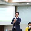 Ông Phạm Minh Đức, Trưởng Văn phòng EPS tại Hàn Quốc, phát biểu tại cuộc hội thảo. (Ảnh: Mạnh Hùng/TTXVN)
