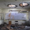 Cảnh đổ nát tại trường Đại học Kabul sau vụ tấn công ngày 2/11. (Ảnh: THX/TTXVN)