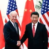 Chủ tịch Trung Quốc Tập Cận Bình và ông Joe Biden tại cuộc gặp ở Bắc Kinh, Trung Quốc tháng 12/2013. (Nguồn: Getty Images)