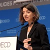 Nhà kinh tế trưởng của OECD Laurence Boone. (Ảnh: AFP/TTXVN)