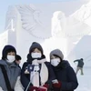 Du khách tại Lễ hội tuyết Sapporo 2020. (Ảnh: Kyodo/TTXVN)