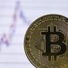 Hình ảnh mô phỏng đồng Bitcoin. (Ảnh: AFP/TTXVN)