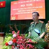 Đại tướng Tô Lâm, Bộ trưởng Bộ Công an phát biểu chỉ đạo hội nghị. (Ảnh: Thành Chung/TTXVN)