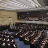 Toàn cảnh một phiên họp Quốc hội Israel tại Jerusalem. (Ảnh: AFP/TTXVN)