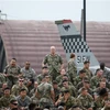 Binh sỹ Mỹ tại căn cứ không quân Osan ở thành phố Pyeongtaek, Hàn Quốc. (Ảnh: AFP/TTXVN)