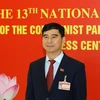 Đồng chí Dương Văn An (Đoàn đại biểu Đảng bộ tỉnh Bình Thuận) trả lời phỏng vấn. (Ảnh: TTXVN)