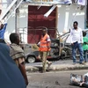 Hiện trường một vụ đánh bom tại Mogadishu, Somalia. (Ảnh: AFP/TTXVN)