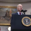 Tổng thống Mỹ Joe Biden phát biểu tại Washington, DC. (Nguồn: AFP/TTXVN)